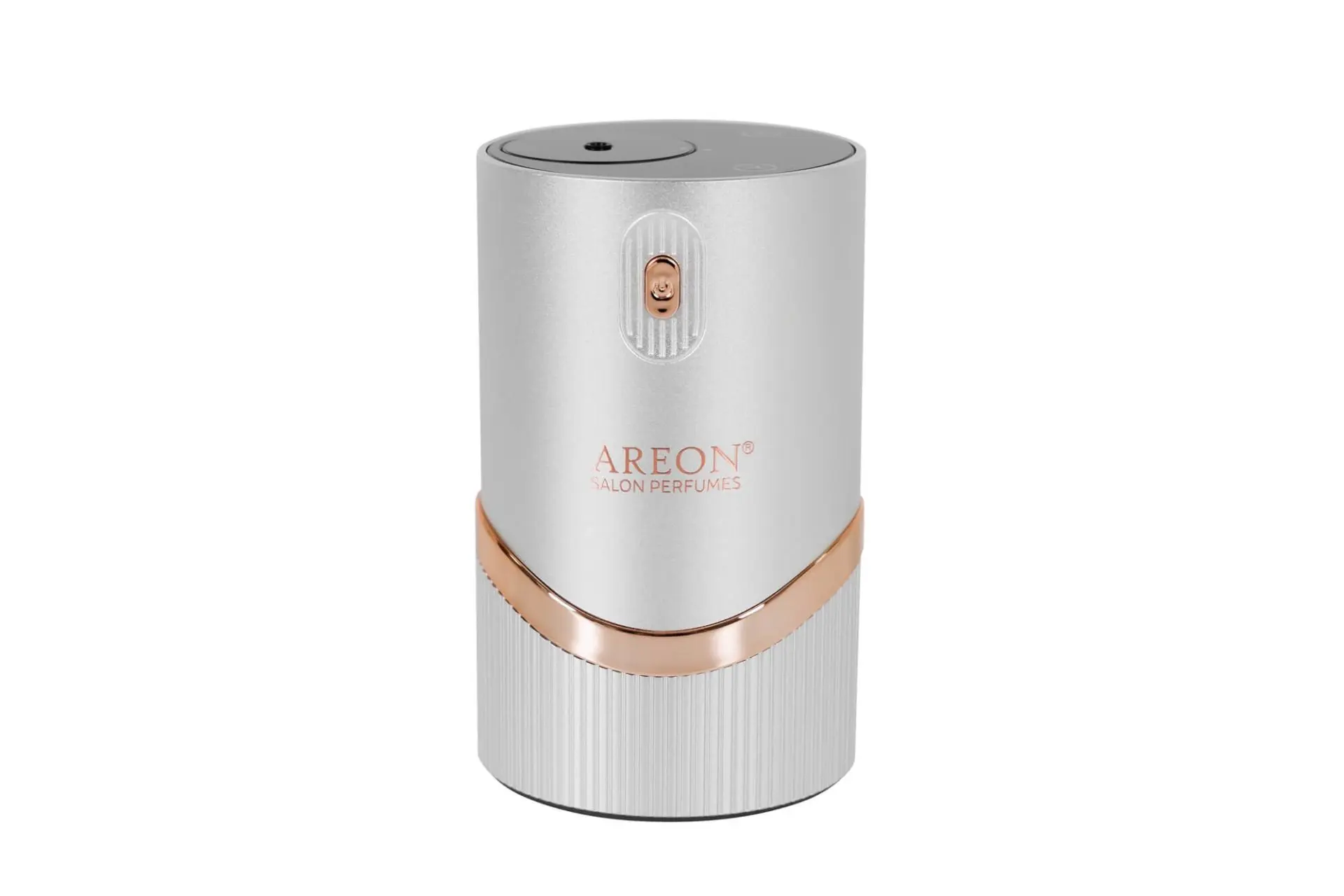 Areon Aroma Diffuser – Γκρι με Φινίρισμα Champagne, 20ml, 2000mAh, 5W – για Γραφείο και Αυτοκίνητο