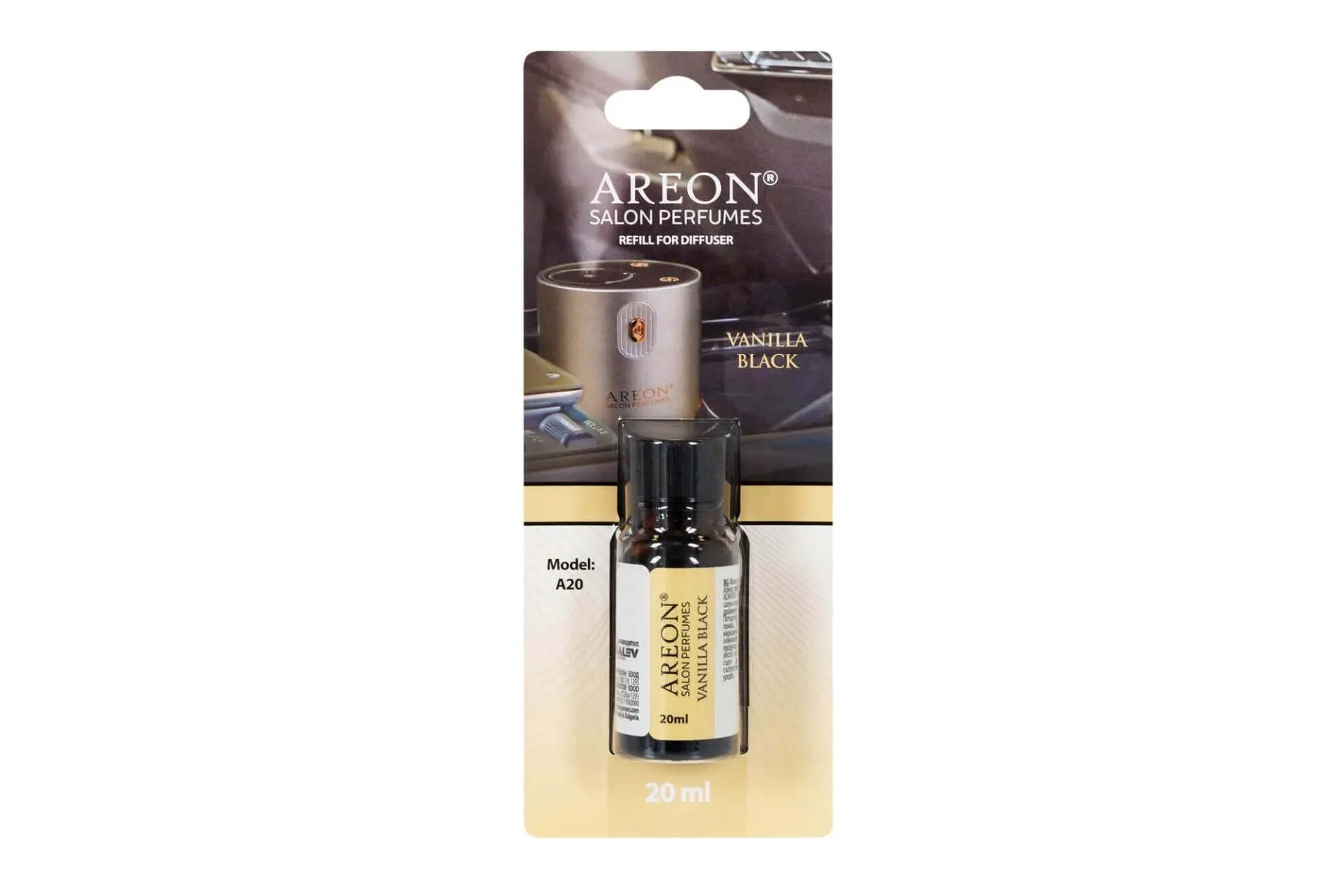 Areon A20 Ανταλλακτικό – Άρωμα: Vanilla Black, 20ml
