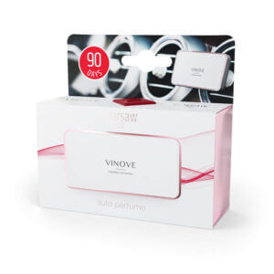 VINOVE is a new brand of car perfumes, which was created by Polish enthusiasts in collaboration with French perfumers and Italian designers. The shape of the air fresheners fits into the style of modern cars. The fragrance lasts up to 90 days. Aroma66